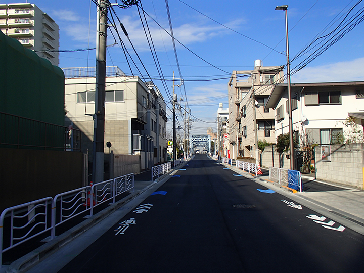 （江東区）白河四丁目道路改良工事